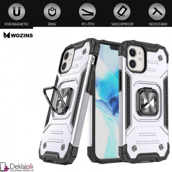 Wozinsky 4in1 smūgiams atsparus dėklas  - sidabrinis (Apple Iphone 12 Mini)